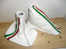 kit soufflet de levier de vitesse, frein à main, couverture de poignées,  couverture de pommeau en vrai cuir Alfa Romeo147 Coutures Personnaliser  Peau Personnaliser